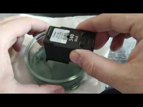 Видео: Засорение линий печати в картридже принтера Canon