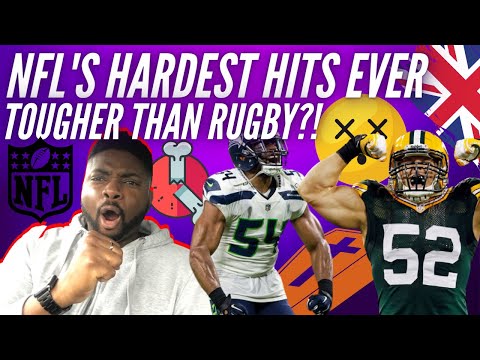 Видео: 🇷🇺 Реакция британских болельщиков регби на самые жесткие и жестокие удары НФЛ за всю историю — чт...