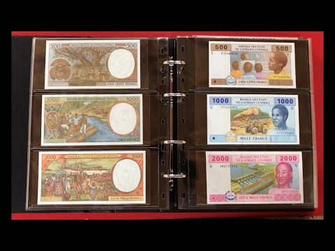 Видео: Banknotes collection ( Africa ) - Банкноты Африки