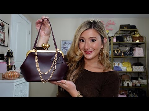 Видео: Обзор сумки Coach Kisslock 16 Black Currant! 💋🔒 (Какие размеры, фото моделей, сравнение цветов)