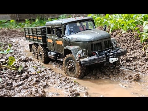 Видео: RC ЗиЛ 131 на бездорожье. RC ZIL 131 1/18 off road action