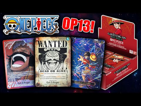 Видео: Потрясающий рывок! Открытие коробки с бустерами OP13 для One Piece Card Game Carrying On His Will
