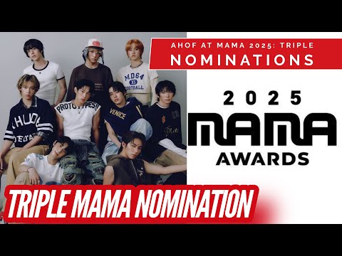 Видео: AHOF ПОЛУЧАЕТ ТРОЙНУЮ НОМИНАЦИЮ НА ПРЕМИЮ MAMA 2025