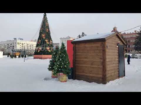 Видео: 213. г. Хабаровск. пл. Ленина - ЦУМ. 29.01.24.