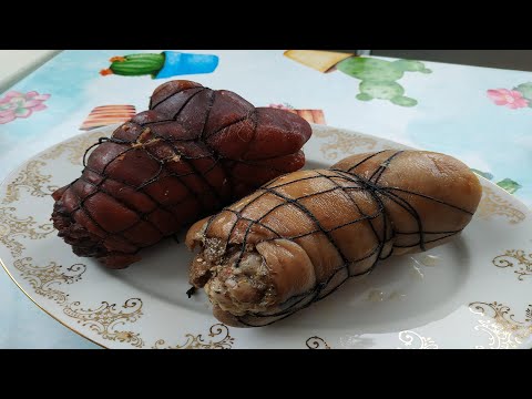 Видео: Свиная рулька! Ветчина из рульки!  Рулет из рульки!