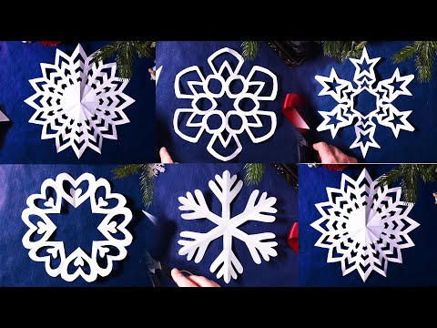Видео: 5 уникальных бумажных снежинок за 5 шагов │ Подробный мастер-класс по бумажному дизайну