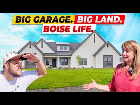 Видео: Осмотрите этот дом с участком земли недалеко от Бойсе, штат Айдахо | Экскурсия по дому на ранчо L...
