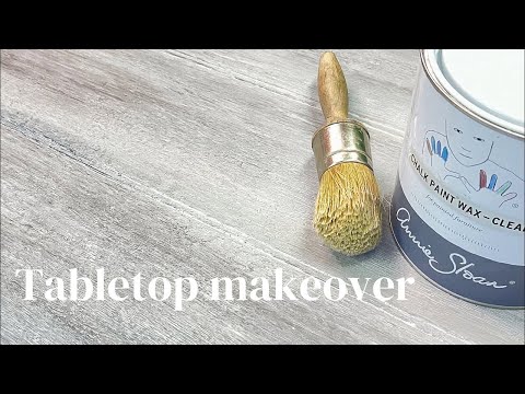 Видео: Преображение стола с помощью техники «мокрого воска» от Энни Слоан.