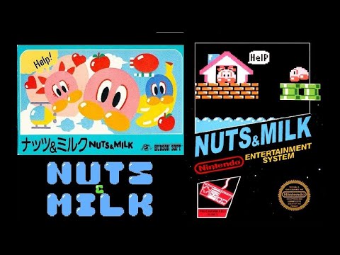 Видео: Nuts & Milk не полное прохождение веселой игрушечки Dendy Денди NES Nintendo Famicom