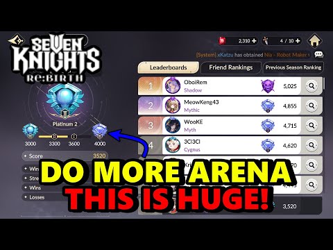 Видео: Руководство по фарму на арене — почему это так важно! [7 Knights Rebirth]