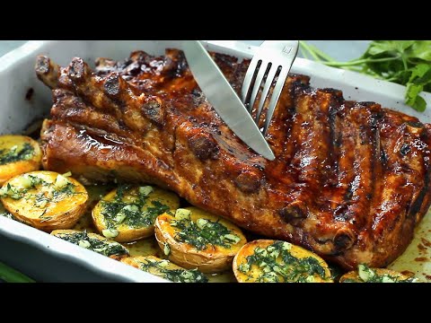 Видео: Идеальные сочные и нежные ребрышки в духовке. Вкусный ужин легко приготовить.