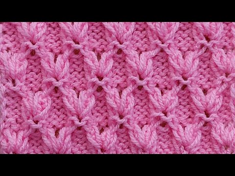 Видео: Красивый ажурный узор спицами для блузы, кофточки.
