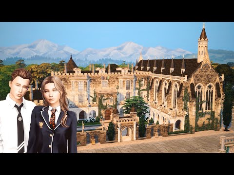 Видео: ЧАСТНАЯ ШКОЛА-ИНТЕРНАТ (Работает!!) 🎓📓✏️ | Тёмная академия | Sims 4 Скоростное строительство (сти...