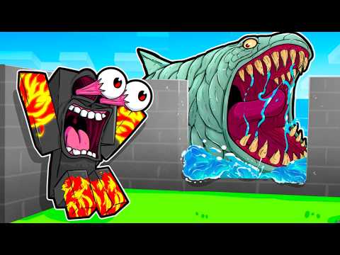 Видео: СТРОЙ СТЕНЫ - ЧТОБЫ ВЫЖИТЬ от БЛУПА ПОЖИРАТЕЛЯ МОРЕЙ в МАЙНКРАФТ