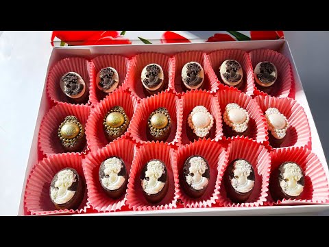 Видео: ШОКОЛАДные конфеты КЛУБНИКА СО СЛИВКАМИ 🍓