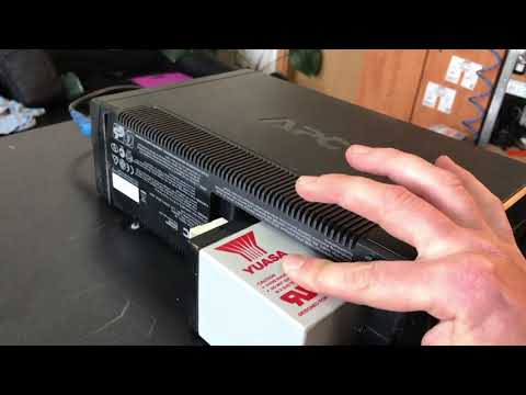 Видео: Yuasa SW280 - Разрядный тест на неоткалиброванном ИБП APC