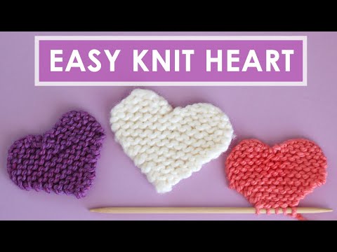 Видео: Простая схема вязания сердца 💖 Оригинал от Studio Knit