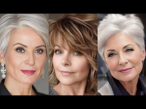 Видео: Стрижка для женщин 50+, 60+ и 70+ — женская стрижка