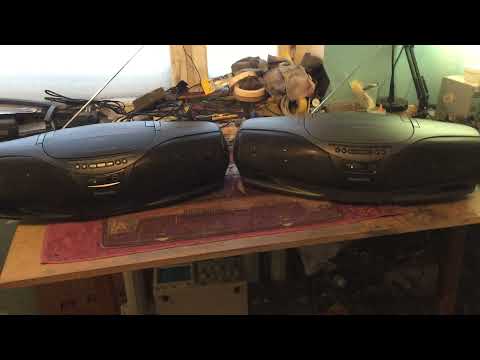 Видео: Panasonic RX-DT95 и RX-DT75 vs Sharp GF-777.  Сравнение звучания после апгрейда