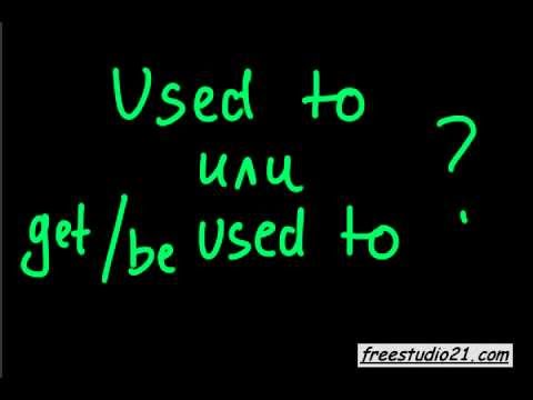 Видео: Структуры get used to и be used to