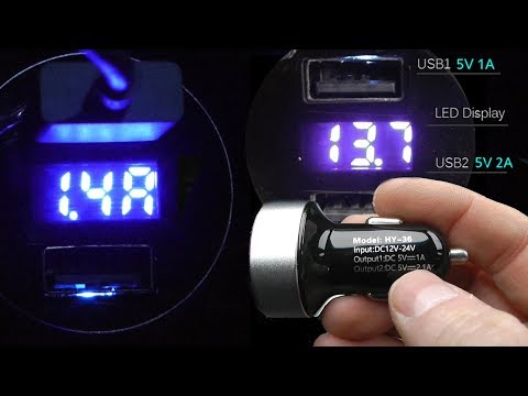 Видео: Зарядное устройство в авто с usb для телефона, планшета, видеорегистратора