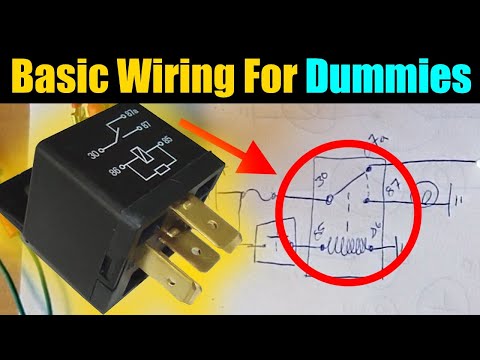 Видео: Самый простой способ подключения реле: 4-контактное и 5-контактное реле | Основы электропроводки ...