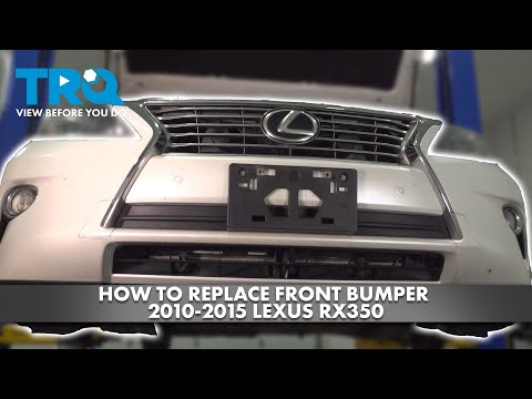 Видео: Как заменить передний бампер Lexus RX350 2010-2015 годов