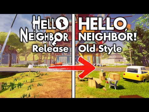 Видео: Hello Neighbor релиз в старом стиле | Мод на Привет Сосед | HN Old Style