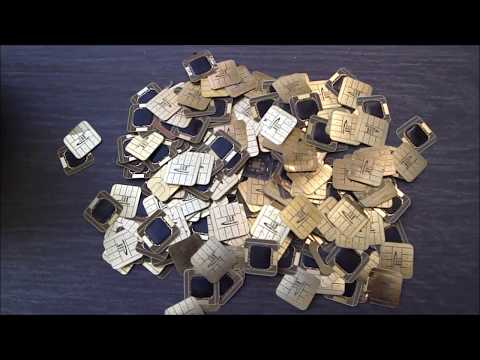 Видео: Золото из 225 SIM-карт чипов ! Осаждение цинком ! Gold from SIM card chips!