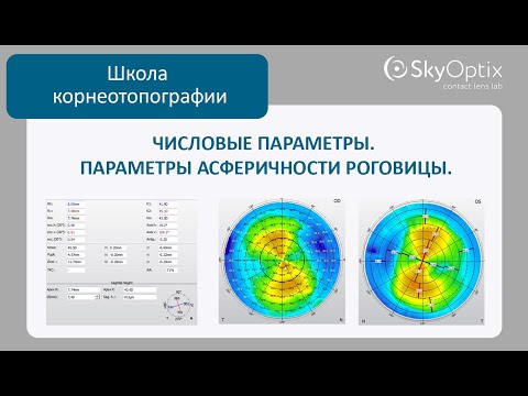 Видео: Школа корнеотопографии: Числовые параметры. Параметры асферичности роговицы.