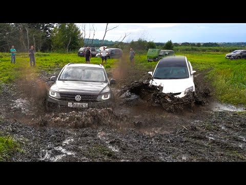 Видео: ГРЯЗЕВОЕ ШОУ НА БЕЗДОРОЖЬЕ! TOYOTA, HAVAL, VOLKSWAGEN, MITSUBISHI, MAZDA, JEEP