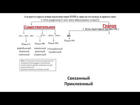 Видео: Правописание н и нн в суффиксах разных частей речи