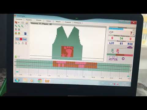 Видео: Вязания одиночного мотива,на сильвере 840.