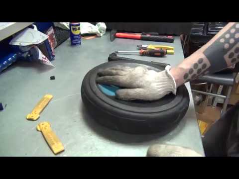 Видео: Замена камеры на колесе детской коляски с низкопрофильной покрышкой  Замена камеры на колесе коляски