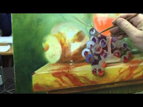 Видео: Пишем натюрморт Toth Gabor. Прописка, лессировка. Часть 3,4. Живопись маслом.