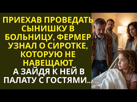Видео: Приехав проведать сынишку в больницу, фермер узнал о сиротке, которую не навещают… А зайдя в палату…