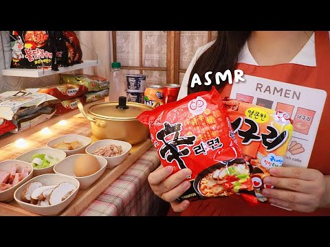 Видео: ASMR Уютный Корейский Рамен-магазин🍜 | Заказ и Приготовление (Субтитры✔)