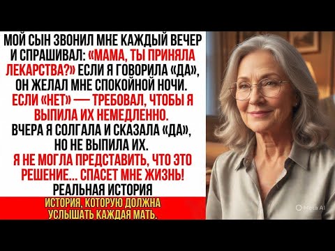 Видео: Сын каждый вечер проверял, приняла ли я лекарства. Вчера я решила не пить их, и это спасло мне жизнь