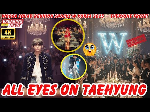Видео: Все взгляды прикованы к Ким Тэхёну — воссоединение Wooga Squad шокирует W Korea 2025!