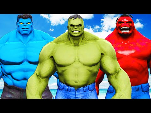 Видео: лучший халк против синего халка и красного халк 2099 - эпическая битва