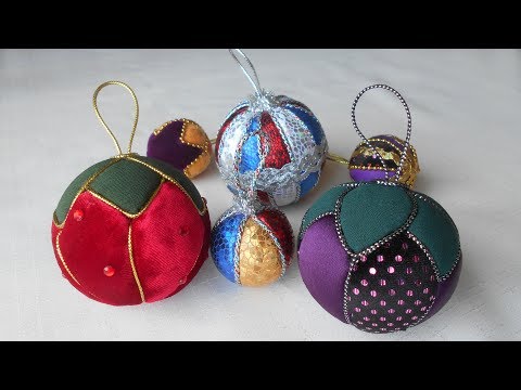 Видео: Елочные игрушки в технике кимекоми