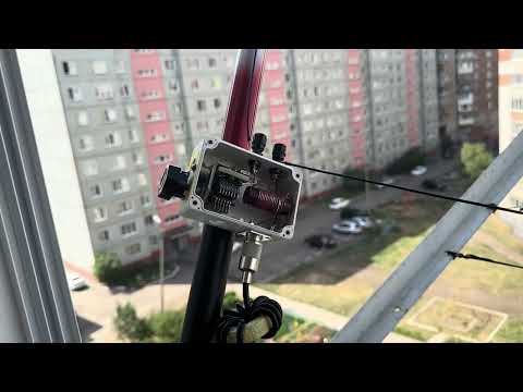 Видео: Вертикал 1/2 на 27 МГц. На балконе.