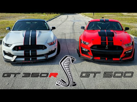 Видео: Ford Mustang Shelby GT350R против GT500 Track Pack | Прямое сравнение и обзор!