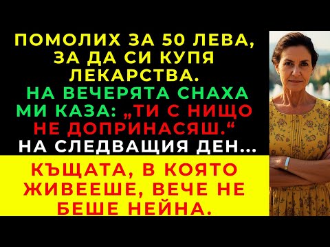 Видео: На Семейната Вечеря Снаха Ми Каза: „Ти Никога Не Си Допринесла С Нищо За Това Семейство…“