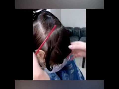 Видео: Как стричь каре с короткой макушкой и косой челкой