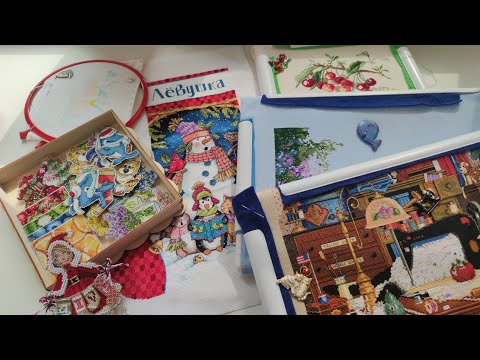 Видео: Итоги за полгода. Всё по плану. Вышивка крестиком