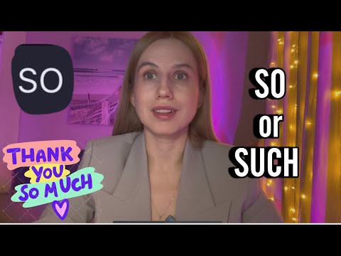 Видео: Разница между SO и SUCH