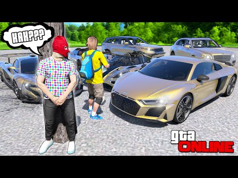 Видео: БИТВА ВОРОВ В ГТА 5! ОБМАНУЛ DONNY И СОЗДАЛ ЗОЛОТЫЕ ЧИТ ТАЧКИ ЗА 180 СЕКУНД!