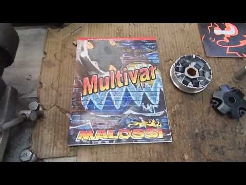 Видео: Вариатор Malossi,на Suzuki lets2.