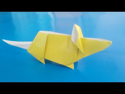 Видео: 🐁Как сделать мышь оригами (Lee Won-pyo), How to make an origami mouse